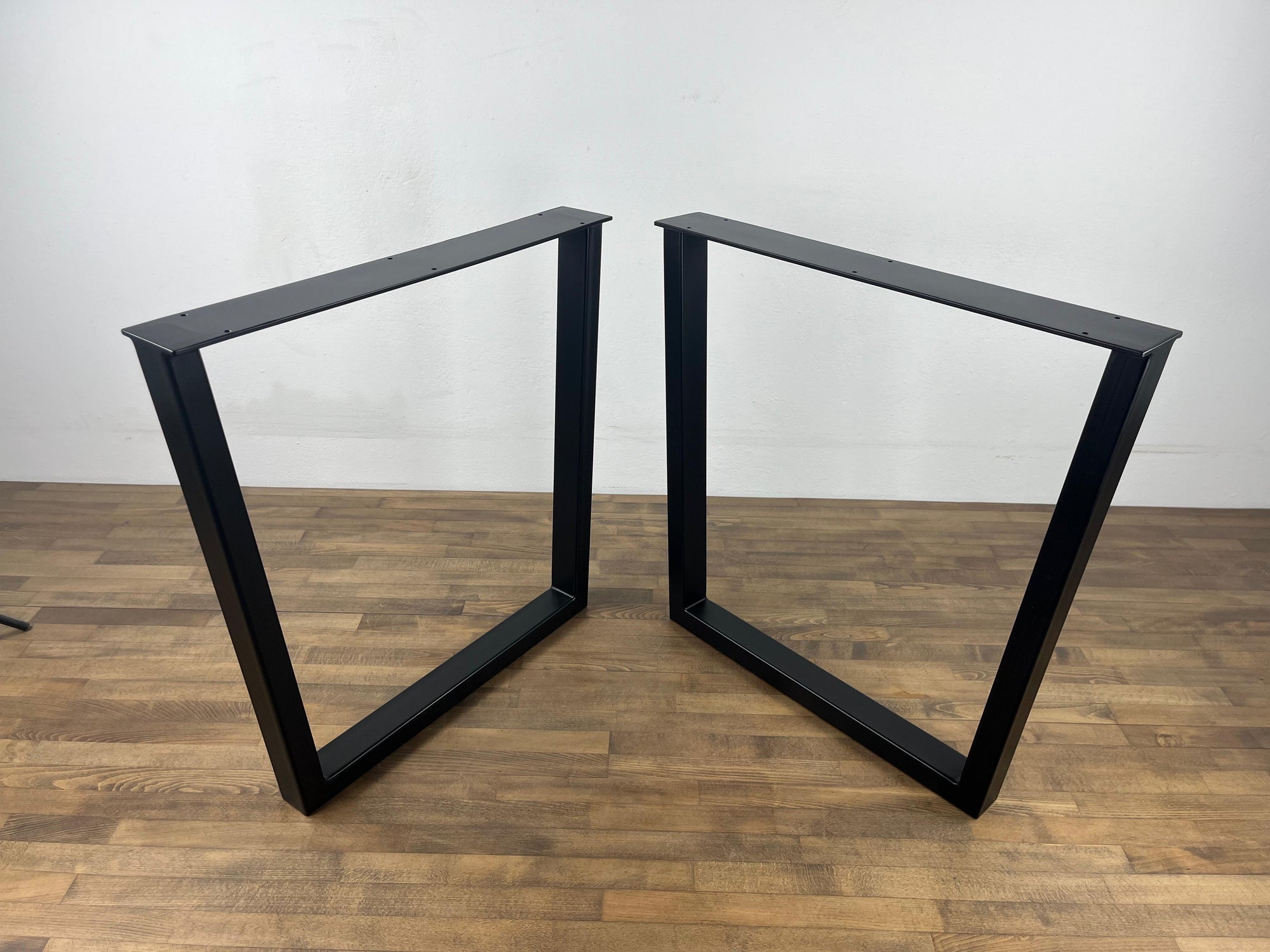 28" Trapezoid Table Legs Metal , Width 24" , Height 28 '' Set (2)