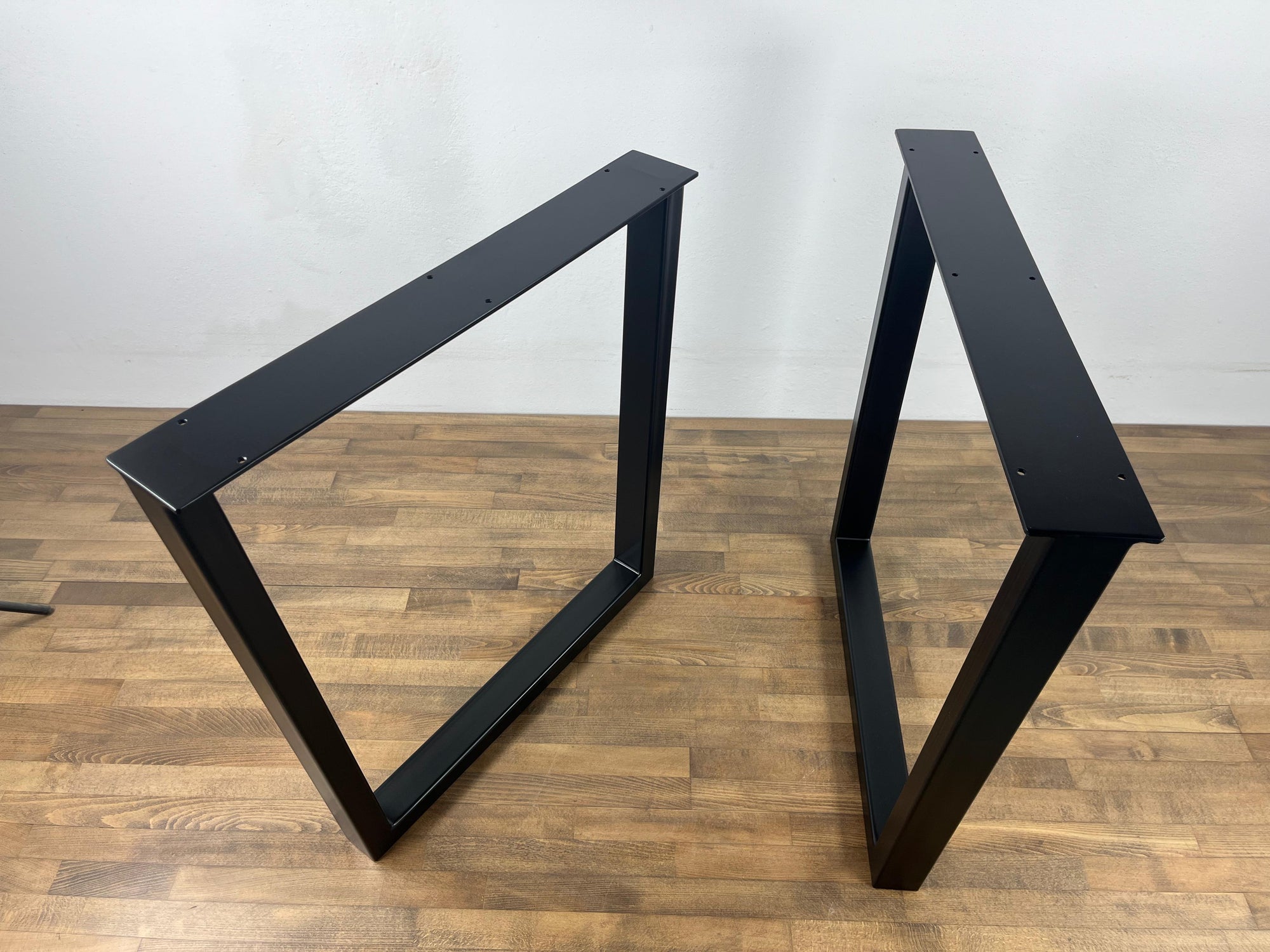 28" Trapezoid Table Legs Metal , Width 24" , Height 28 '' Set (2)